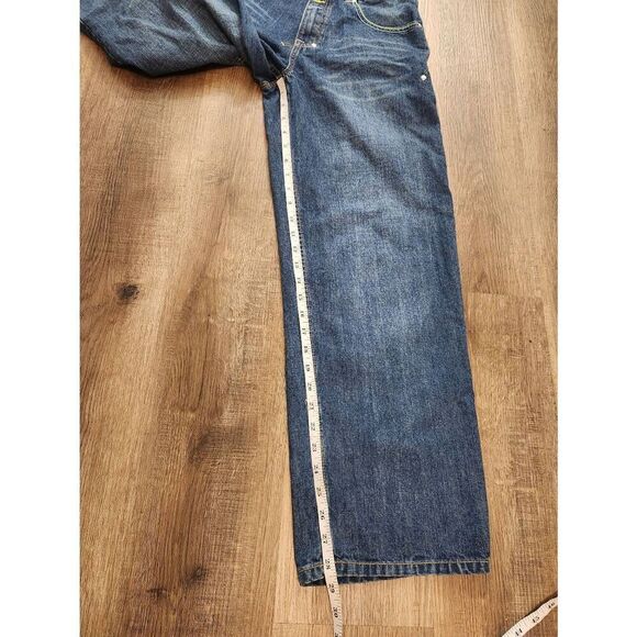 Rocawear wide-leg embroidered womens 14 (28x28) med wash Y2K embroidered - Picture 6 of 9